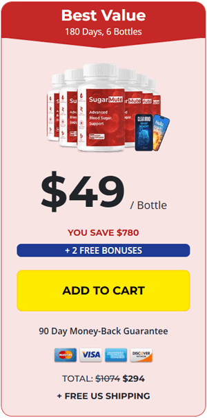 SugarMute order 6 bottles